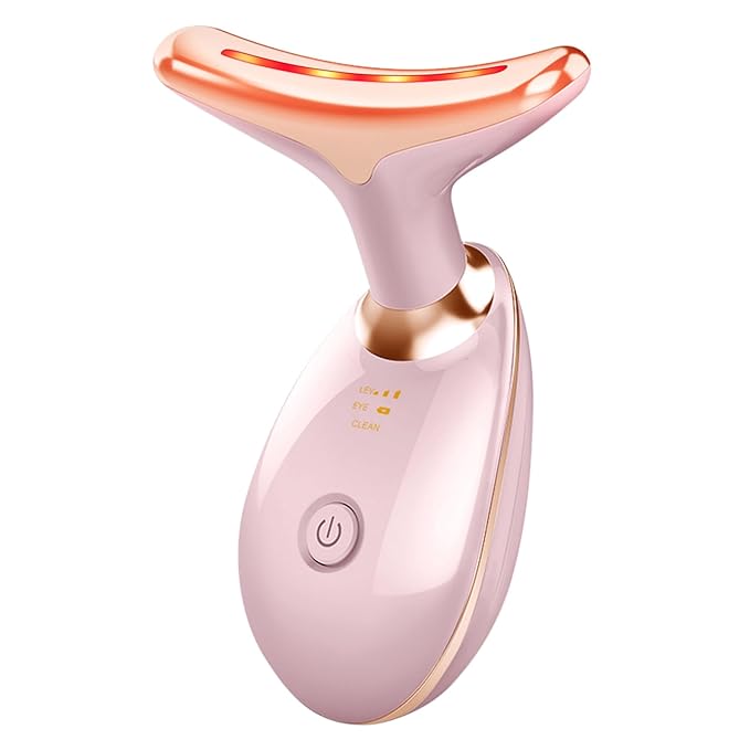 Beauty-Gesichtsmassagegerät, wellenförmiges Akne-Beauty-Mikrostrom-Gesichtsgerät mit 7 Farben zur Hautstraffung für Gesicht und Hals, Beauty-Gerät,