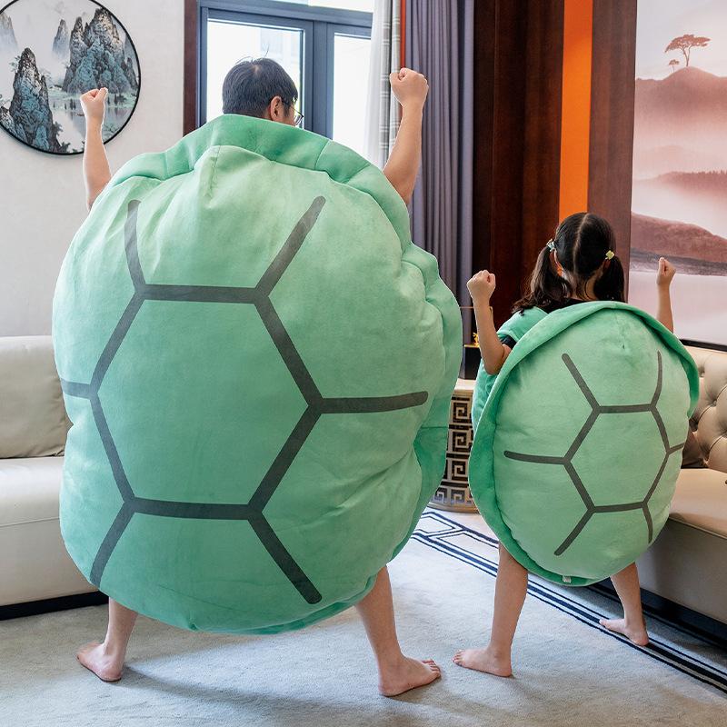 Almohadas Verdes de Caparazón de Tortuga Ponibles