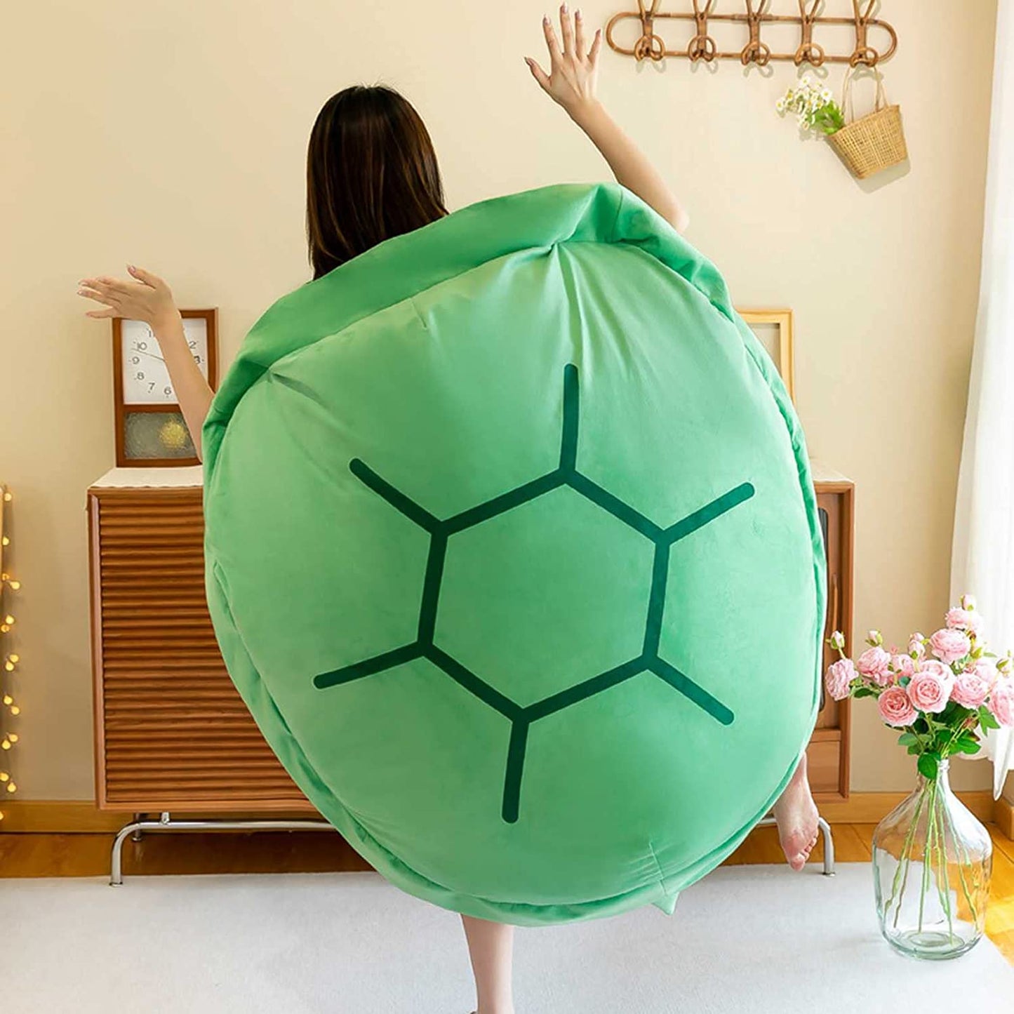 Almohadas Verdes de Caparazón de Tortuga Ponibles