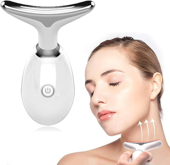 Beauty-Gesichtsmassagegerät, wellenförmiges Akne-Beauty-Mikrostrom-Gesichtsgerät mit 7 Farben zur Hautstraffung für Gesicht und Hals, Beauty-Gerät,