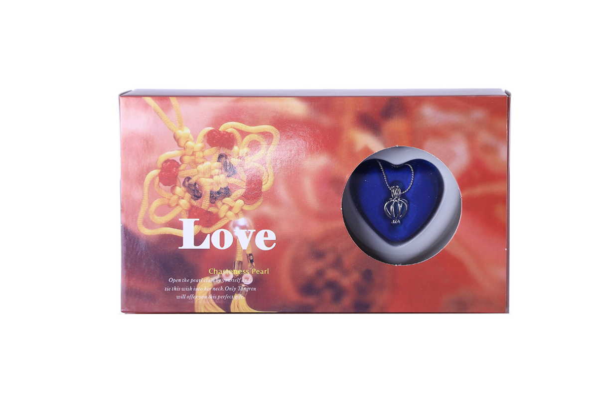 Schmuckgeschenkbox mit Süßwasserperlenkette