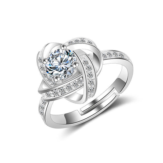 S925 Silver Diamond Ring Jewelry
