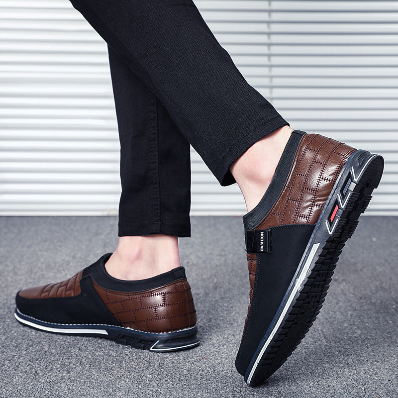 2019 Men's Casual Leather Shoes - Slip-On & Lace-Up