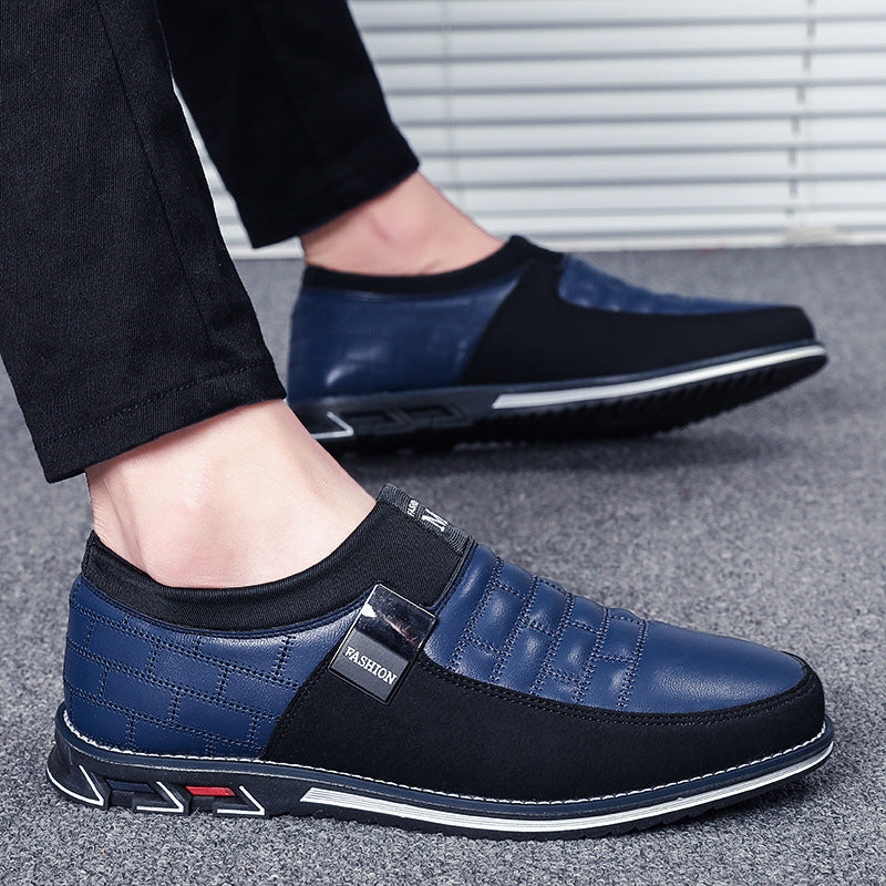 2019 Men's Casual Leather Shoes - Slip-On & Lace-Up